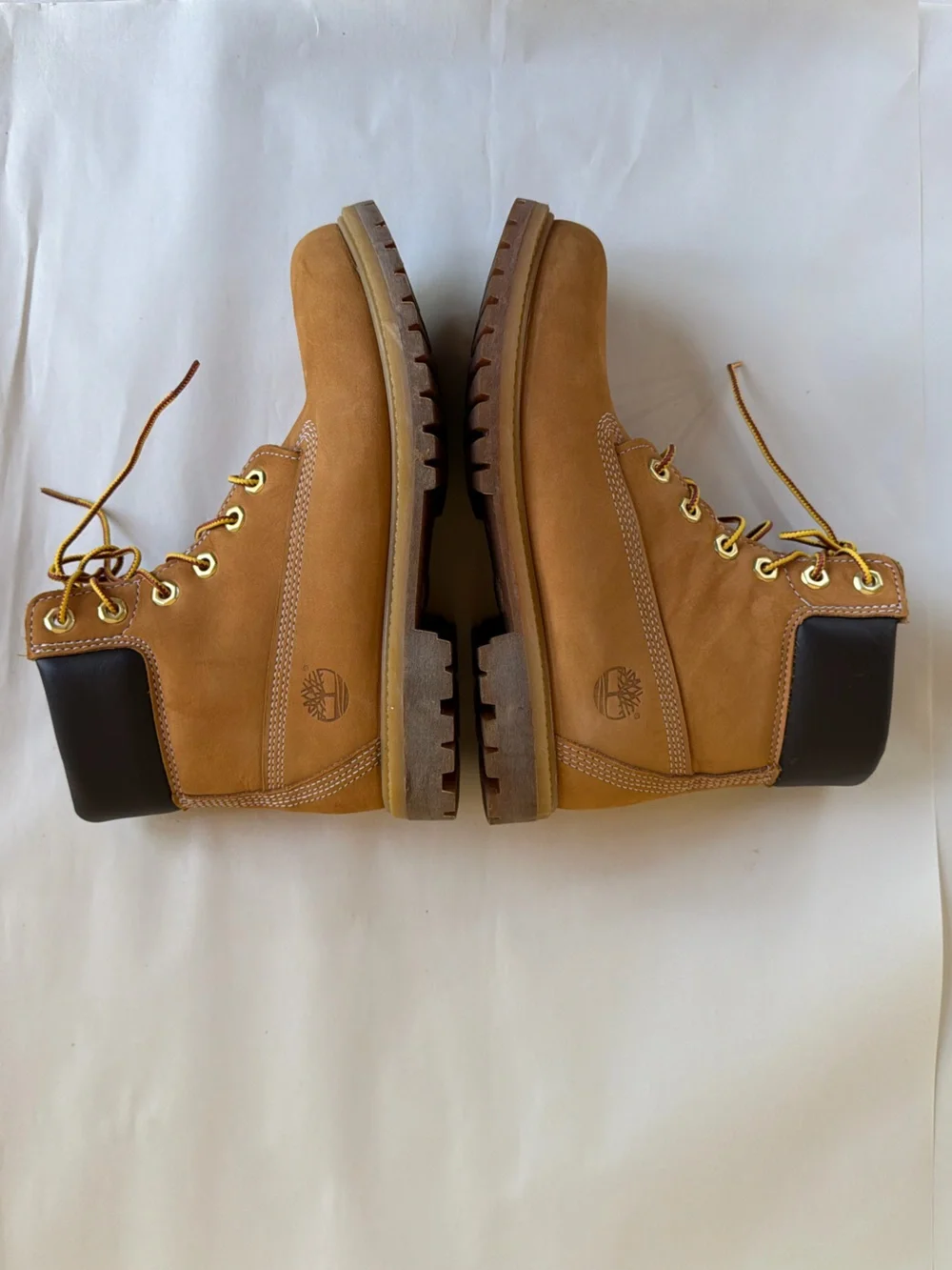 Timberland 6-Inch Premium Waterproof PrimaLoft Wheat Nubuck Boots Size 7 EUC!